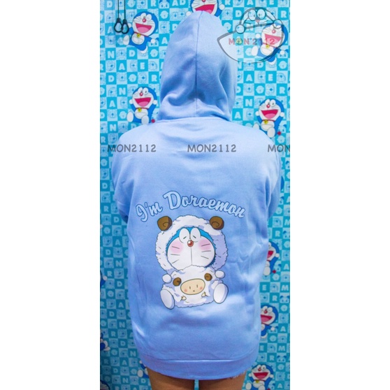 Áo khoác Doraemon Doremon thun nữ freesize 40-65kg vải nỉ mòng | BigBuy360 - bigbuy360.vn