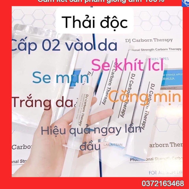 Hộp Mặt nạ thải độc CO2 DJ Cacborn Therapy làm dịu da kích ứng, làm giảm mụn sưng đỏ