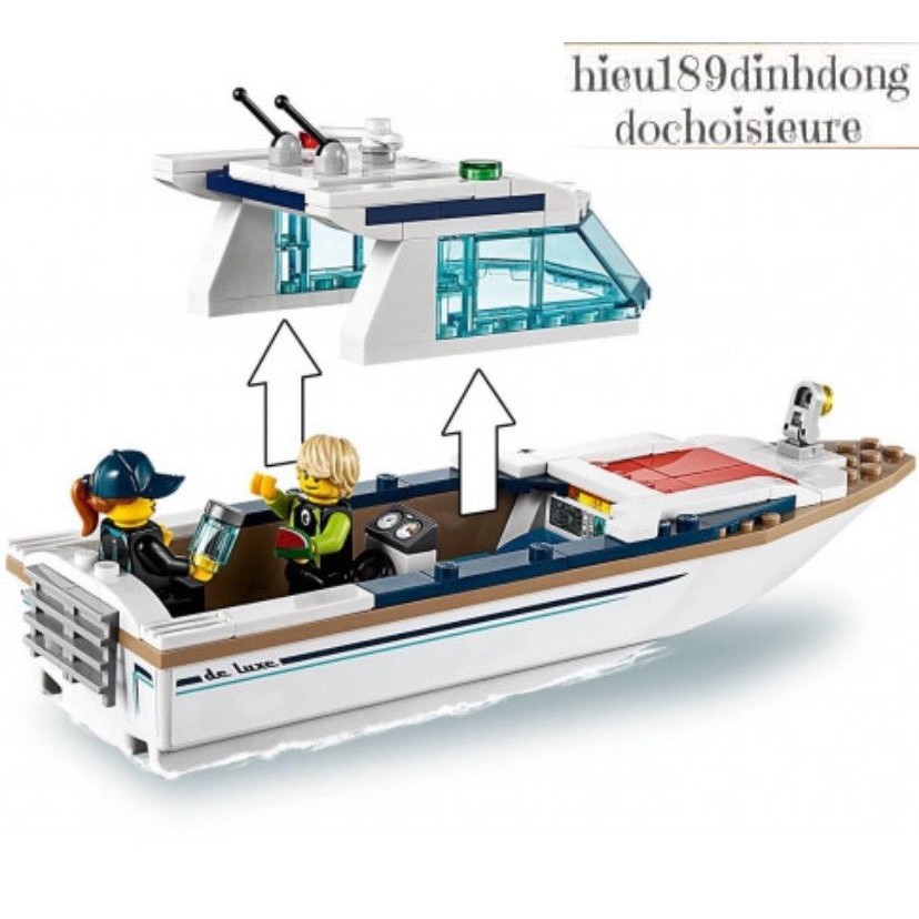 Lắp ráp xếp hình not Lego City 11221 : Tàu đánh bắt cá mập đầu kiếm cổ đại 160 mảnh