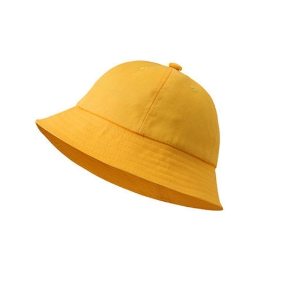 Nón Tai Bèo Chất Liệu Cotton Màu Vàng Phong Cách Nhật Bản Dễ Phối Đồ Cho Học Sinh Mẫu Giáo