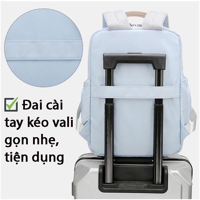 Balo laptop chống nước chống sốc thời trang tiện dụng cho học tập và làm việc