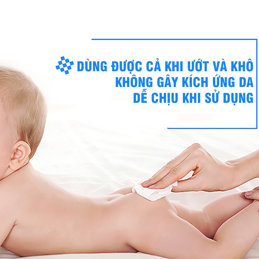 Combo 80 Chiếc Gạc Khăn Lau Kháng Khuẩn Vệ Sinh Cho Em Bé