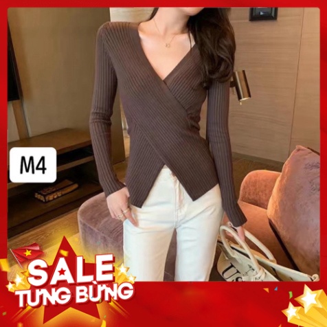 Áo len tăm body vạt chéo hàng QC | BigBuy360 - bigbuy360.vn