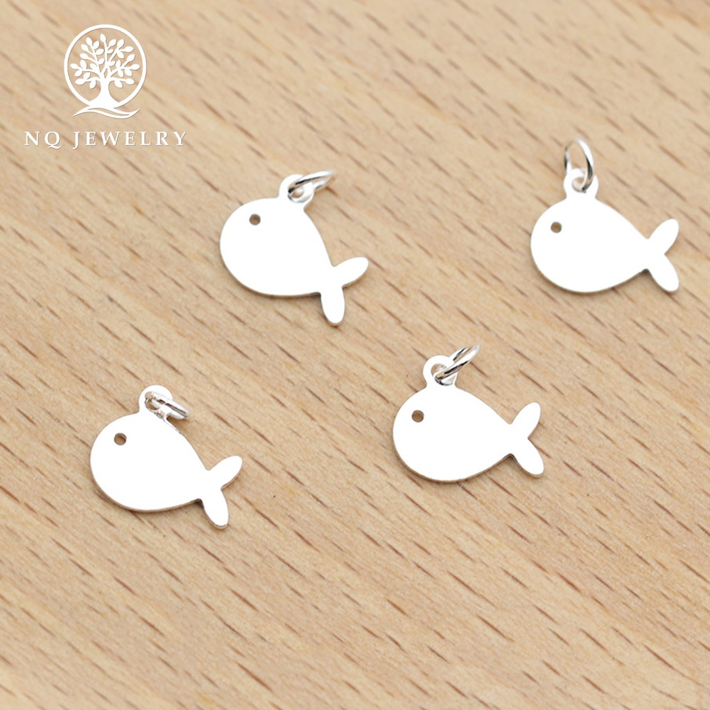 Charm bạc hình cá voi treo - NQ Jewelry