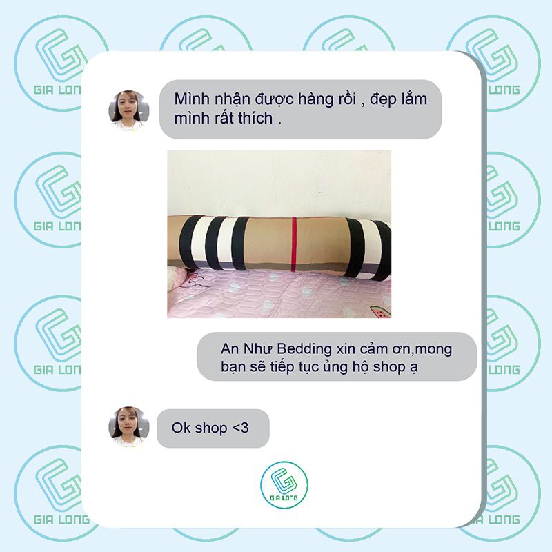 Vỏ gối ôm💖35x100💖 vỏ gối, bao gối ôm cotton poly thương hiệu Gia Long Home | BigBuy360 - bigbuy360.vn