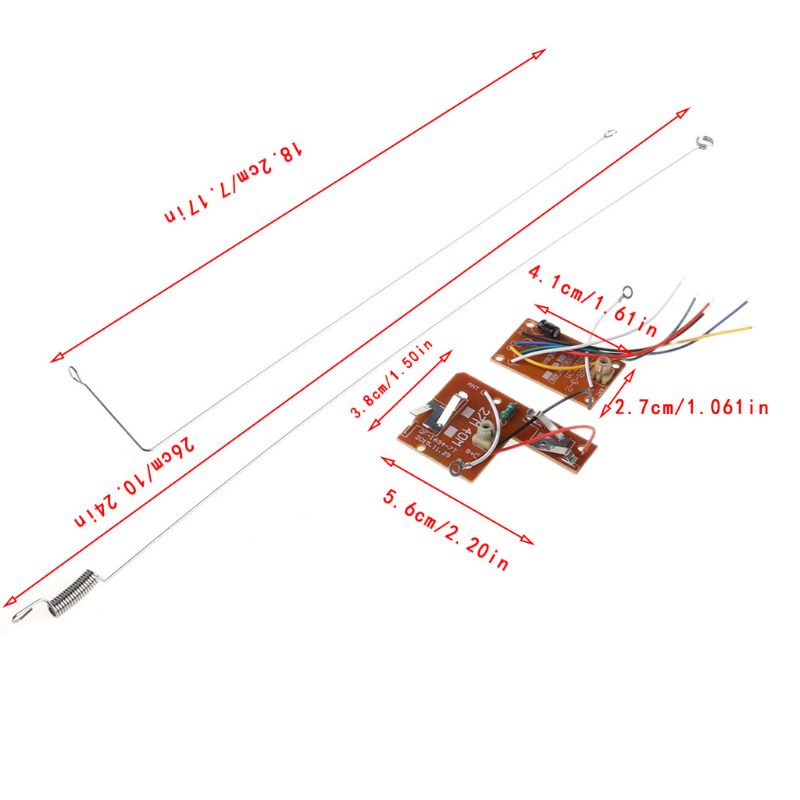 Bảng Mạch PCB Phát Và Thu Tín Hiệu Điều Khiển Từ Xa 4 Kênh 27mHz Kèm Ăng Ten Radio Dành Cho Xe Hơi/Xe Tải Đồ Chơi