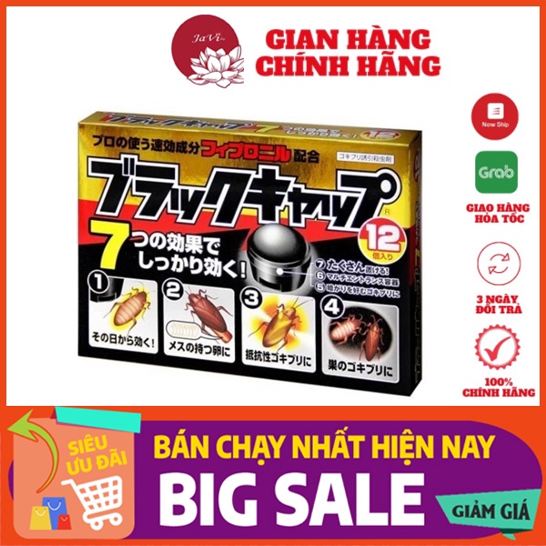 Hộp 12 viên diệt gián Nhật Bản Chuẩn Nội Địa Nhật