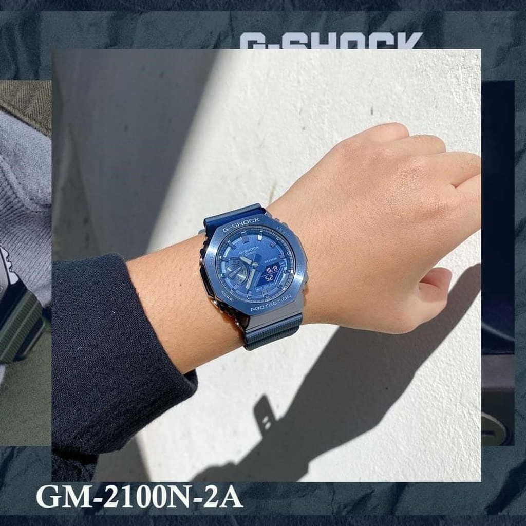 Đồng hồ Nam Dây nhựa Casio G-Shock GM-2100N-2ADR chính hãng bảo hành 5 năm Pin trọn đời