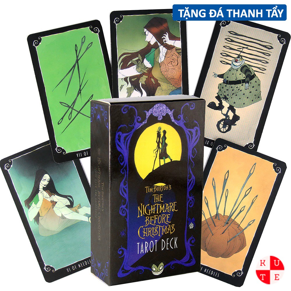 Bài Tarot The Nightmare Before Christmas 78 Lá Bài Tặng File Tiếng Anh Và Đá Thanh Tẩy C128