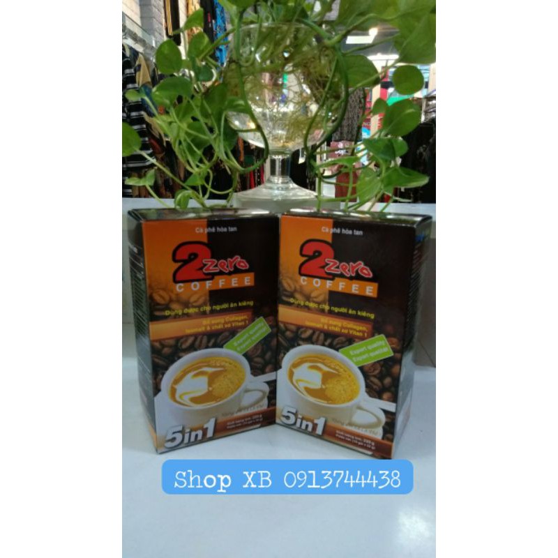 cafe sữa hòa tan collagen 2 Zero Mix Xuất Khẩu (5 trong 1)