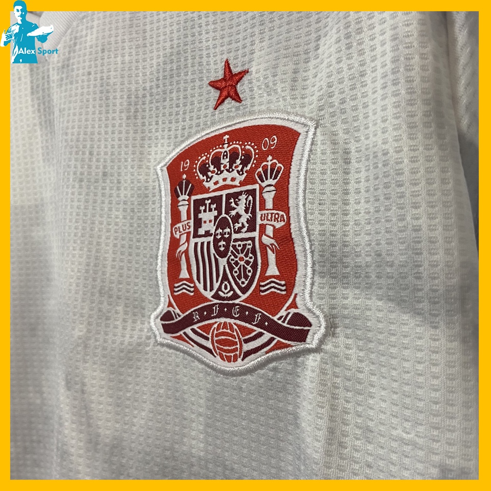 Bộ quần áo ĐTQG Tây Ban Nha màu Trắng - Alex Sport
