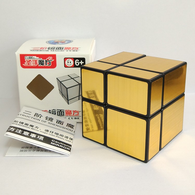 Rubik gương ShengShou - Mirror2x2x2 - 2x2 - Gold - Vàng
