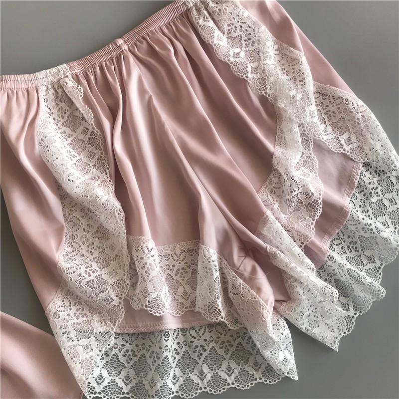 Đồ ngủ lụa đùi 2 dây cao cấp💝FREESHIP💝  SL160 váy ngủ pijama đui cộc tay ngủ lụa đẹp siêu sale giá rẻ | BigBuy360 - bigbuy360.vn