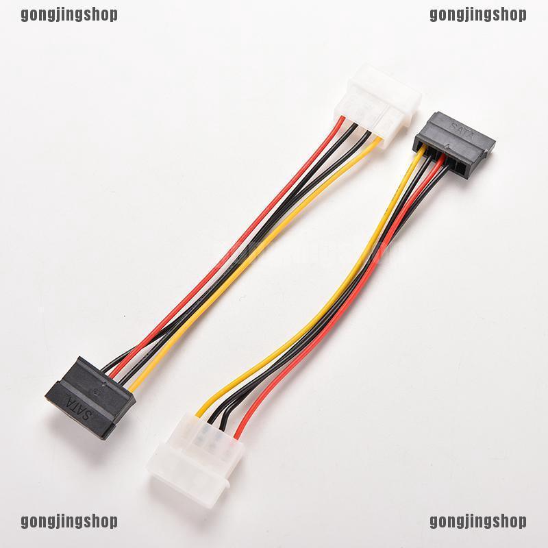 1 Chiếc 4 Chân IDE Molex Sang 15 Chân Nối Tiếp ATA SATA Ổ Cứng Cáp Chuyển Đổi Nguồn
