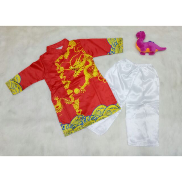 Set Bộ Áo Dài Bé Trai mẫu 1 size 3.5.12