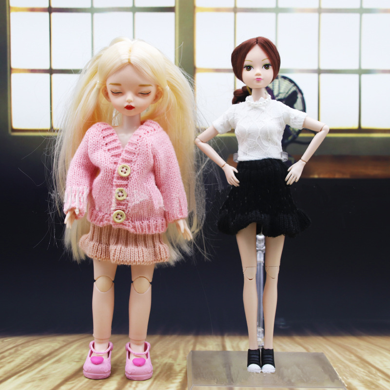 Áo khoác len cho búp bê kích thước 1 / 6 28cm