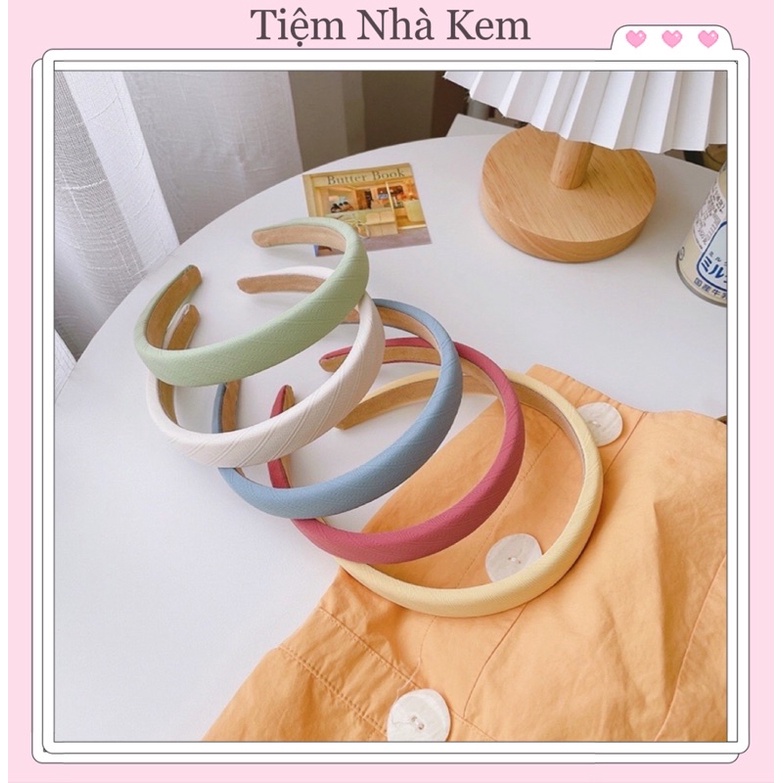 bờm tóc, Băng đô, kẹp tóc vân nhiều màu phong cách Hàn Quốc