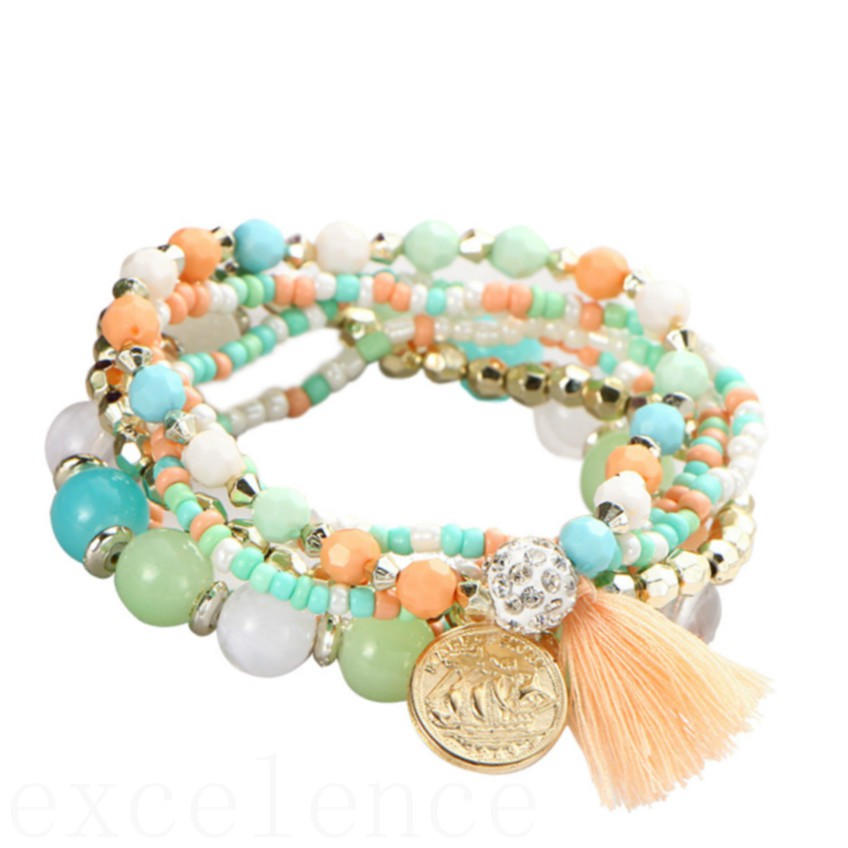Set 5 Vòng Tay Thời Trang Boho Cho Nữ