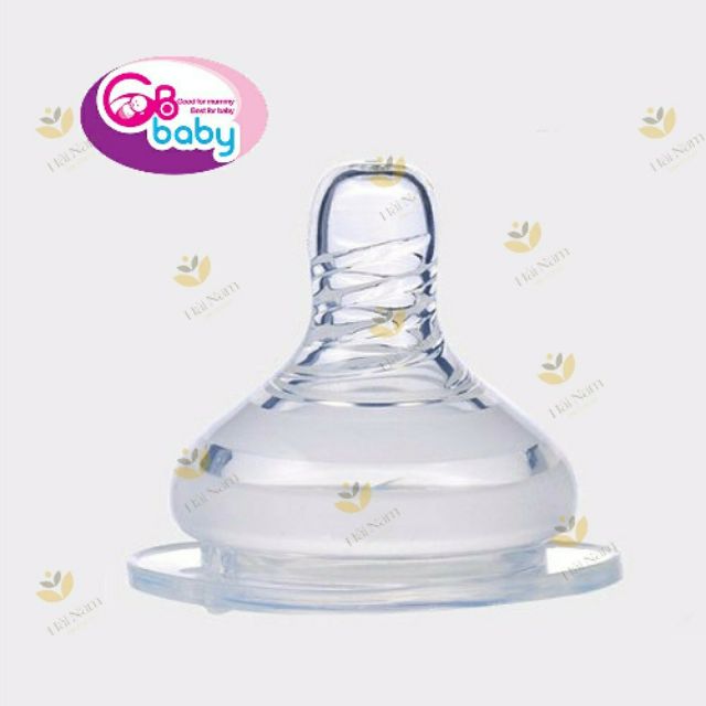 Núm ti sillicon Gb baby cổ rộng