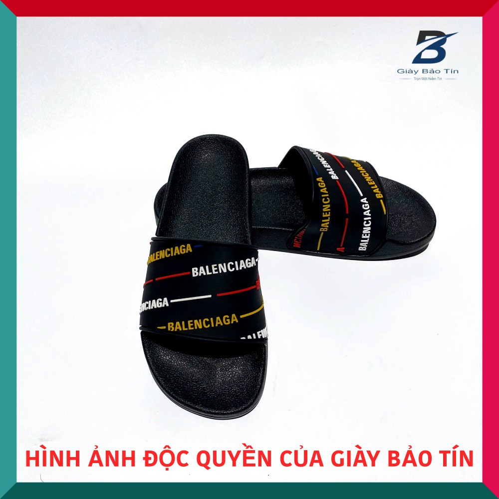 Dép lê nam, dép Balenciaga , quai dép họa tiết in nổi, đế cao su đúc, nhẹ nhàng, êm ái BL 579