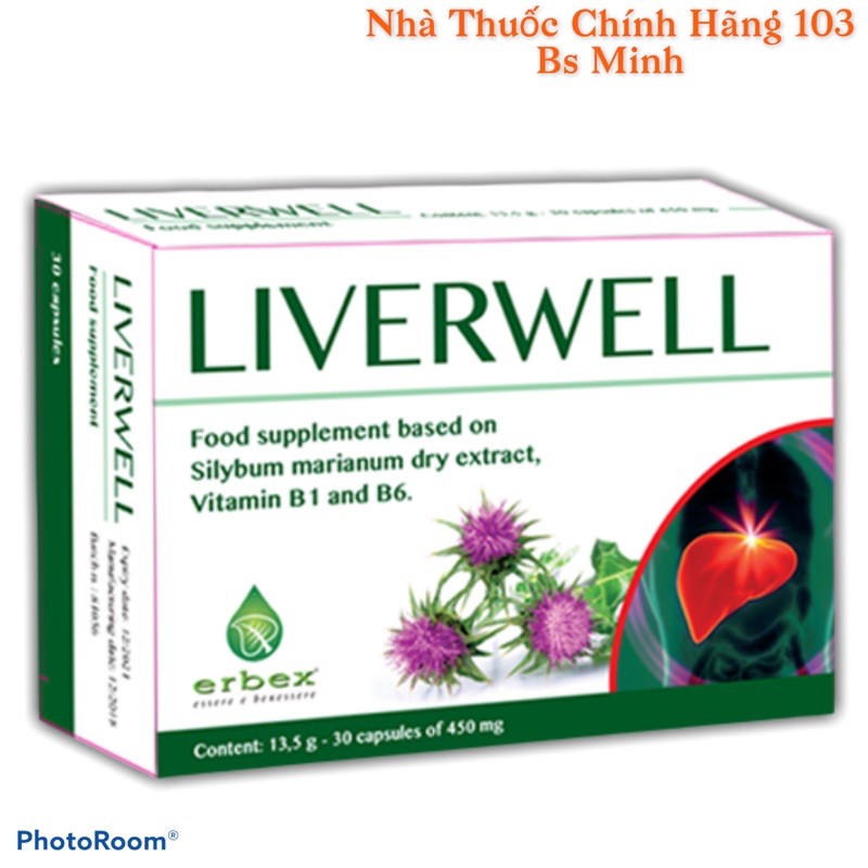 Liverwell - viên uống giải độc gan - tăng cường giải độc gan gộp 30v