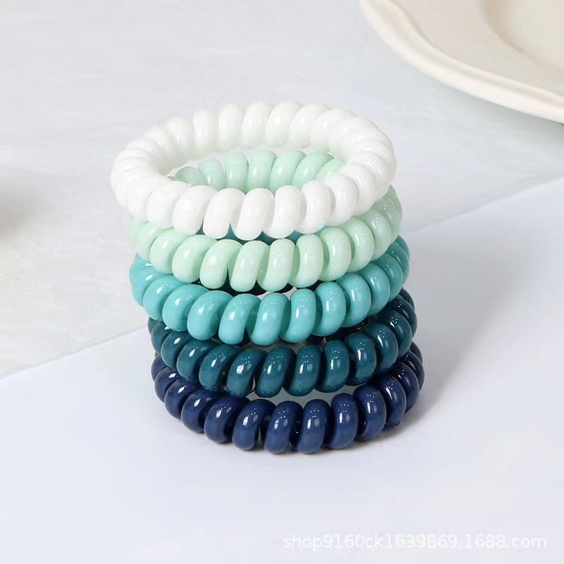 Bộ 10 Dây Cột Tóc Co Giãn Nhiều Màu Sắc Thời Trang Hàn Quốc Cho Nữ