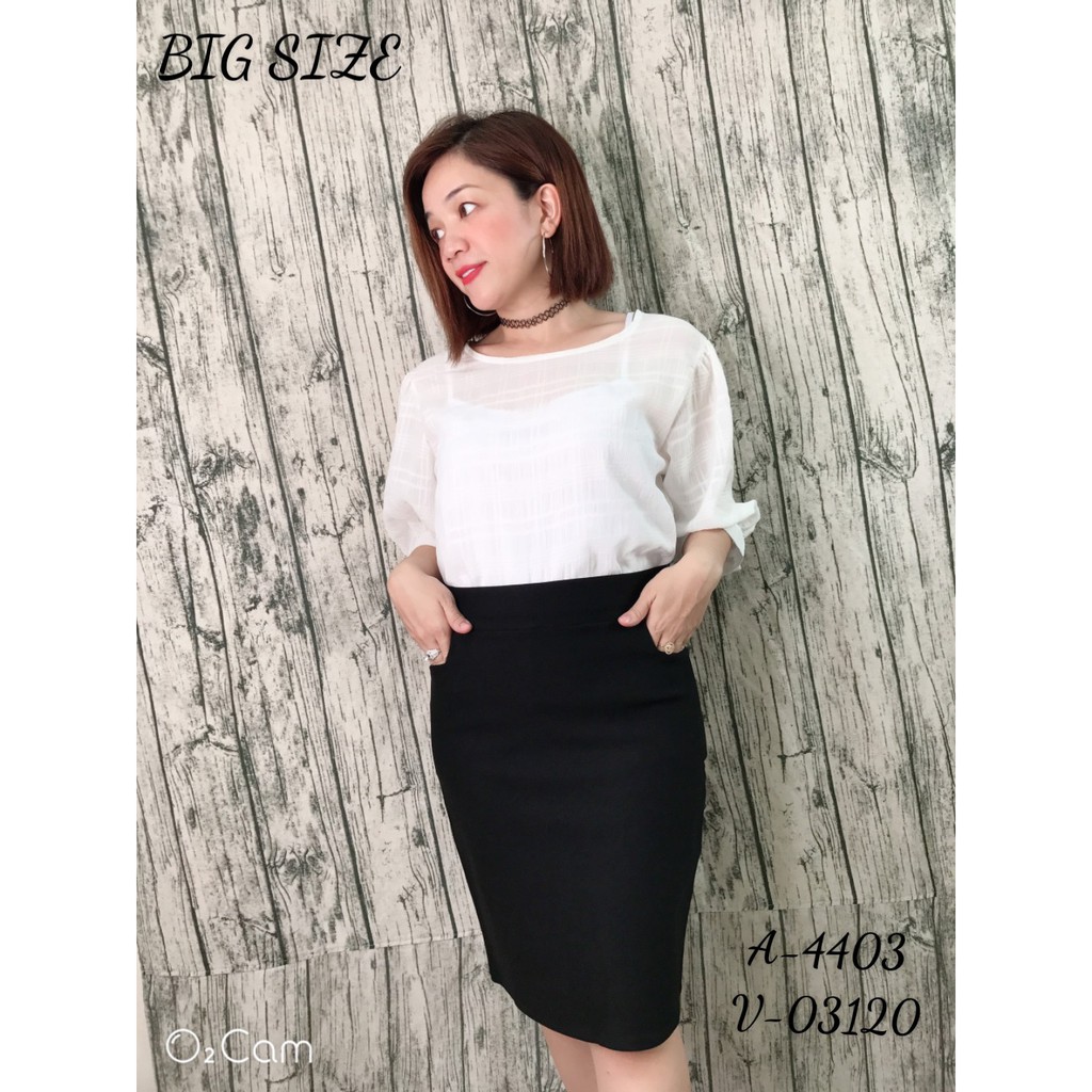 03120 - L,XL,2x3x- Váy BIG SIZE bút chì túi trước -VBC - chân váy Công sở - chan vay cong so | BigBuy360 - bigbuy360.vn