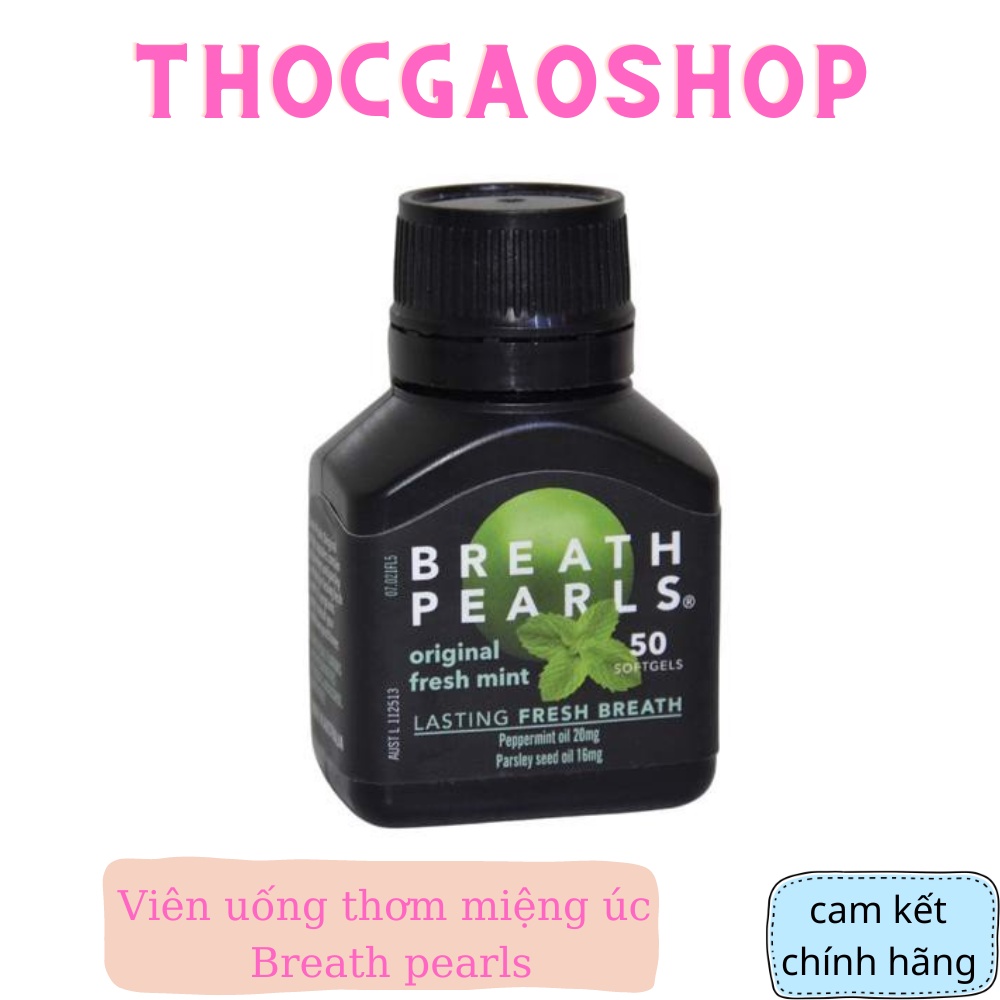 Viên uống thơm miệng úc Breath pearls