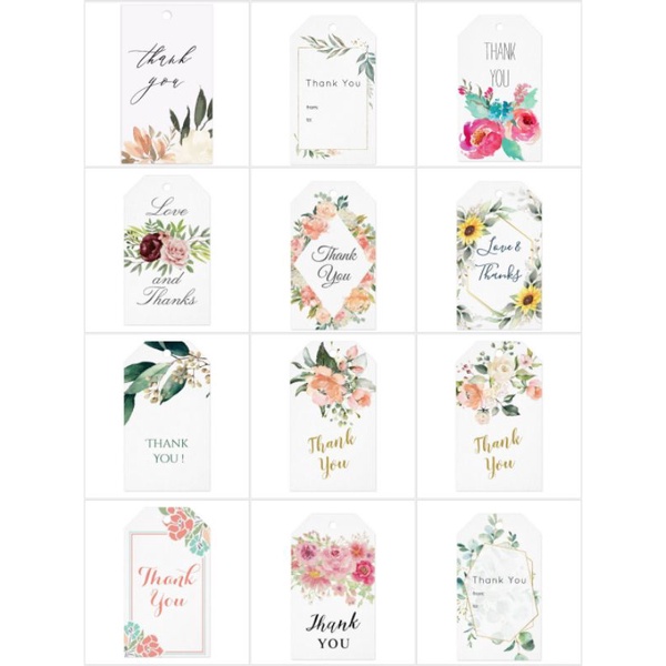 100 Tấm cảm ơn, tag thank đẹp có thiết kế theo yêu cầu
