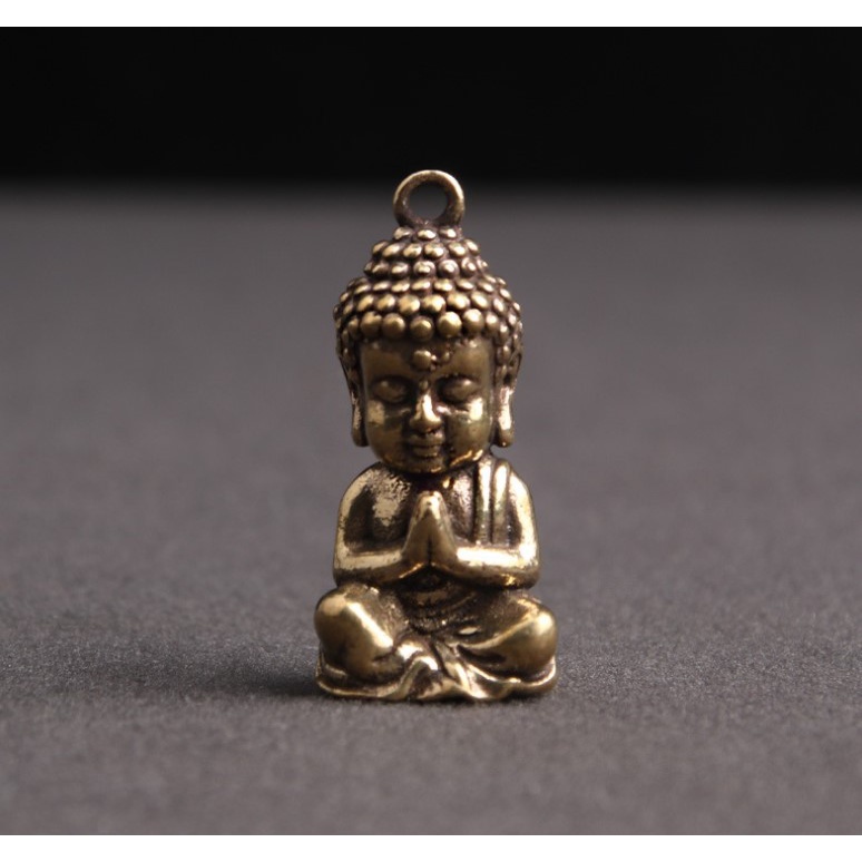Tượng Phật mini 🎁FREESHIP🎁 Tượng Phật bằng Đồng -Móc khoá Phật bằng Đồng