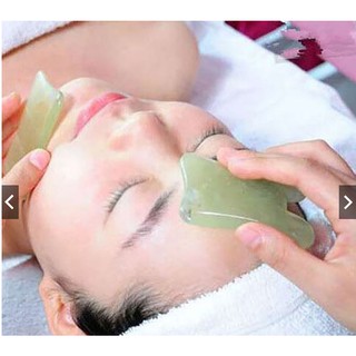 Miếng Ngọc Cạo Gió Massage Nhấn Huyệt Kết Hợp Với Kem Cạo Gió Đả Thông