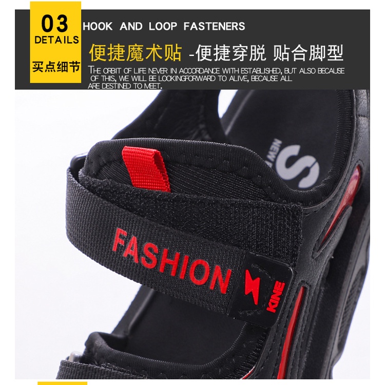 Sandal bé trai fashion quai dán linh hoạt đế êm chống trượt êm chân [SDT06]