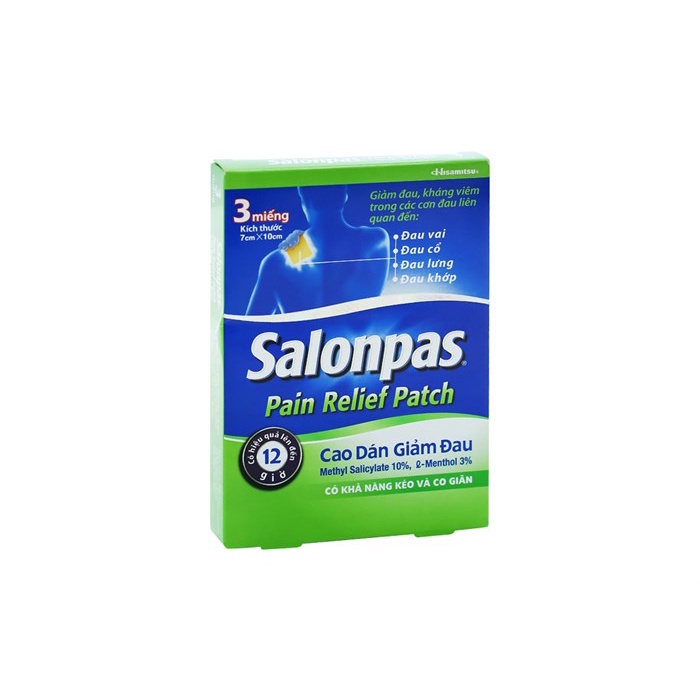 Miếng dán giảm đau Salonpas Pain Relief Patch