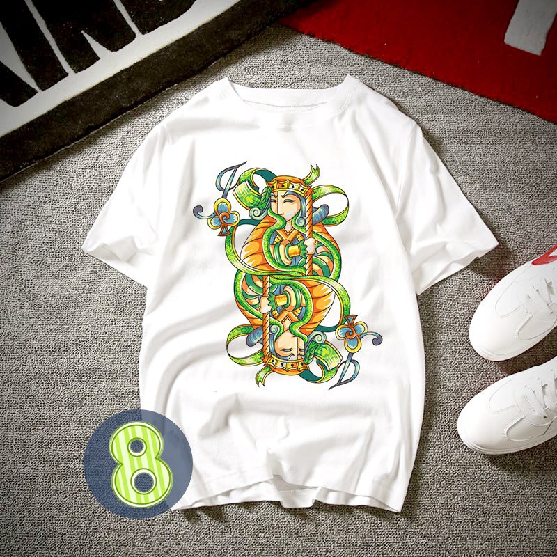 Áo thun unisex phong cách in hình họa tiết hoạt hình thời trang ATN459