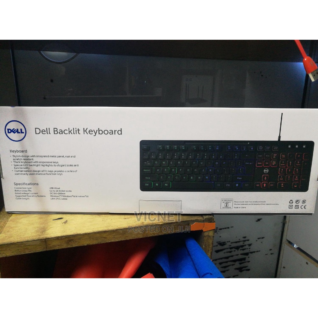 Bàn Phím Dell KB-690f - LED RGB full màu - Thiết kế mỏng thời trang