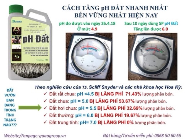 PH Đất - Giải Độc Đất, Thay Thế Vôi