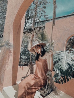 VÁY MAXI 2 DÂY DẬP LY