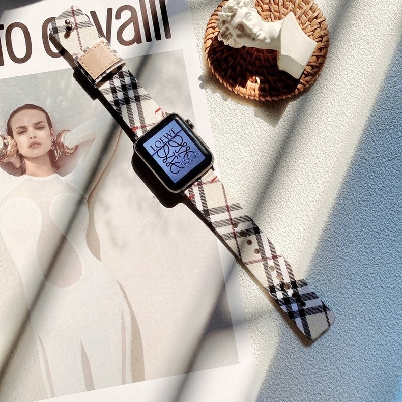 Dây đeo da bò 100% chính hãng thích hợp cho cho đồng hồ Apple Watch 6 Se 5 4 42mm 38mm 44mm 40mm Iwatch 6 5 4