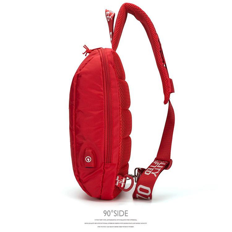 Túi thể thao đeo chéo Ozuko có cổng sạc USB chất lượng cao