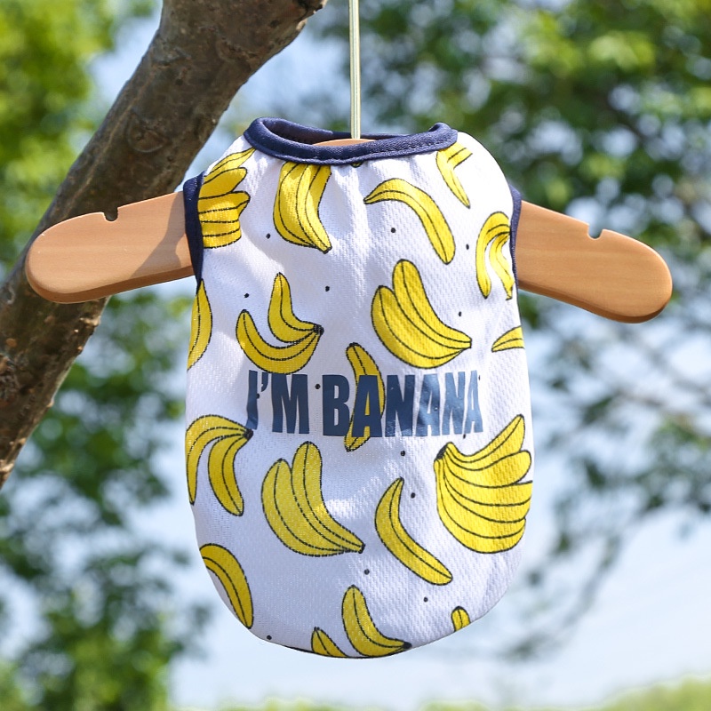 Đầm / Áo Ba Lỗ In Hình Quả Chuối / Dứa Thoáng Khí Thời Trang Mùa Hè Dành Cho