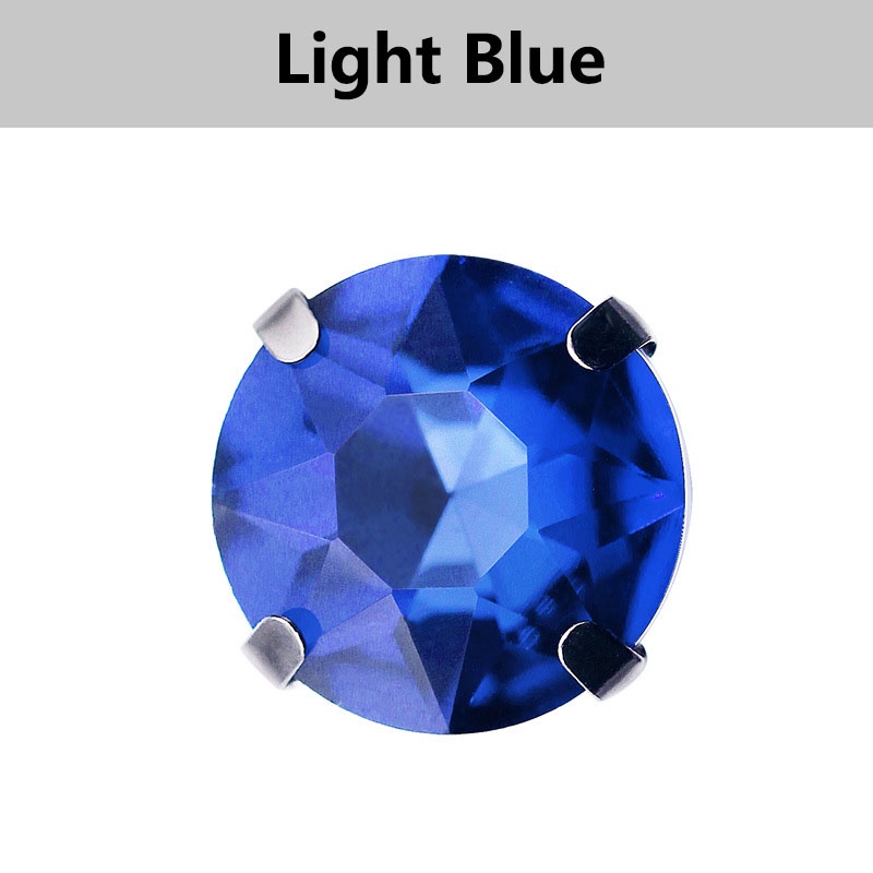 Set 20 Viên Đá Pha Lê Tròn Nhiều Màu Sắc 10mm Dùng Trang Trí Đầm Cưới diy