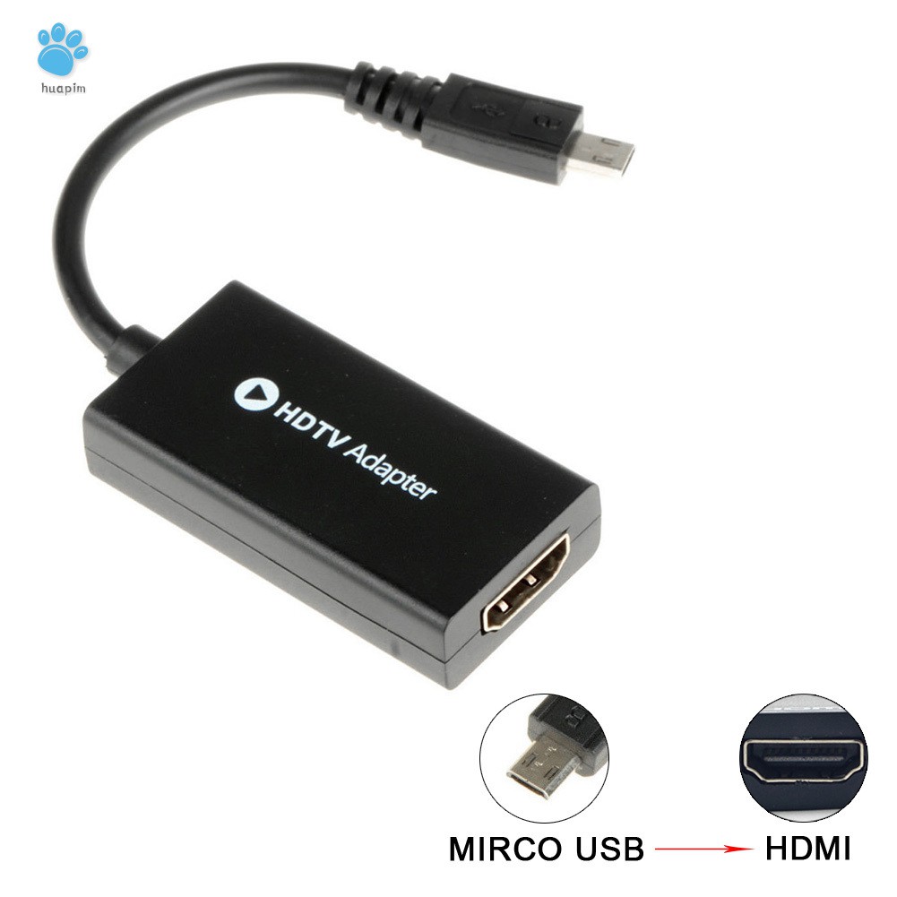 HP Micro USB to HDMI 1080P HDTV Cable Adapter for Samsung Phone Tablet