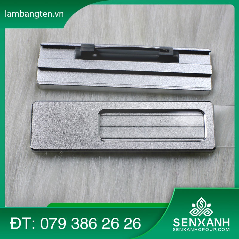 Combo 10 cái phôi làm bảng tên nhân viên, Phôi sản xuất thẻ tên nhân viên. Kích thước 2.2x7 cm