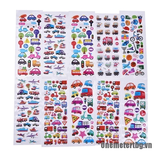 Set 2 nhãn dán hoạt hình trang trí sổ tay nhật ký