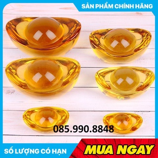 [HOT] Đồ thờ cúng thỏi vàng pha lê may mắn, Kim nguyên bảo - Đặt ban thờ thần tài