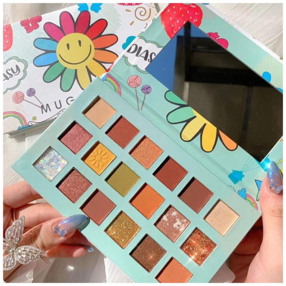 Bảng Phấn Mắt Muge Leen 18 Ô Hoa Mặt Trời Daisy_HÀNG HOT