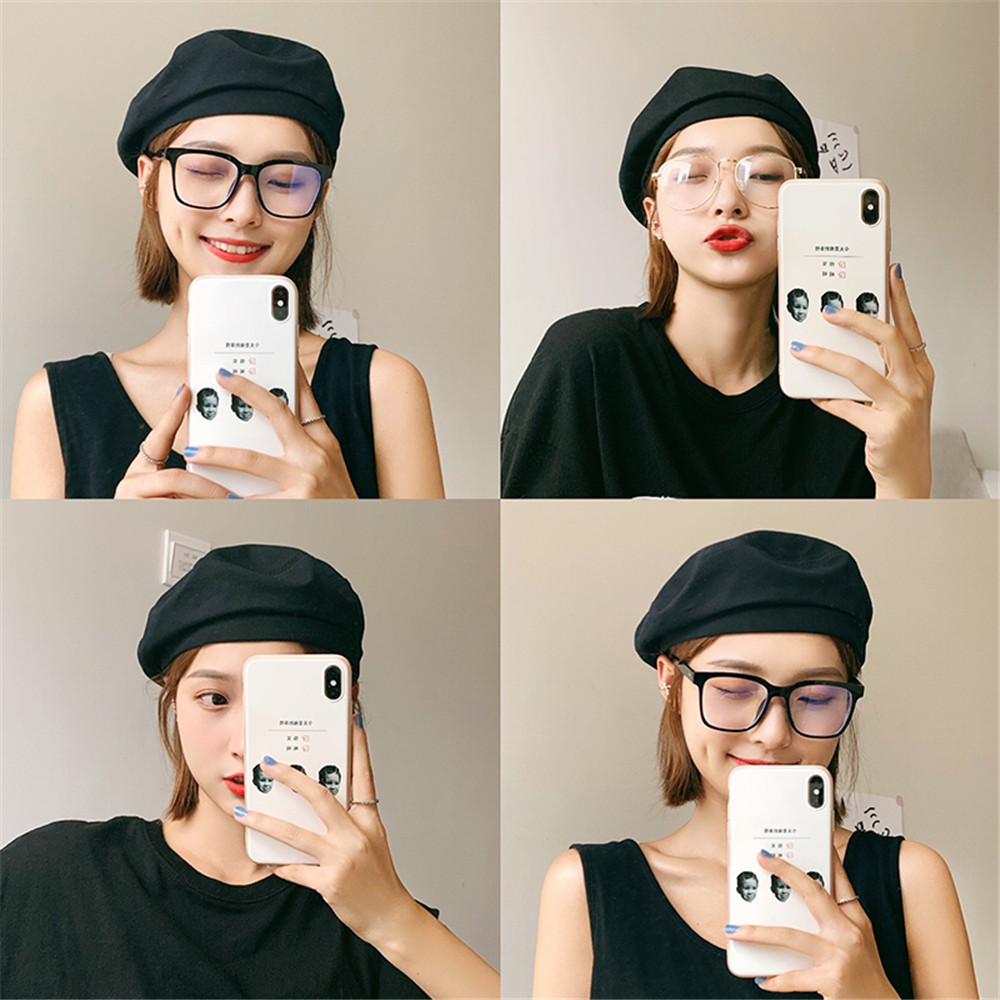 Mũ Beret Mỏng Kiểu Retro Anh Thời Trang Mùa Hè Năng Động