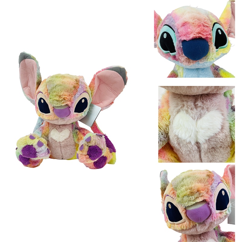 Đồ Chơi Nhồi Bông Hình Lilo Và Stitch 35cm Màu Sắc Cầu Vồng Dễ Thương Cho Bé