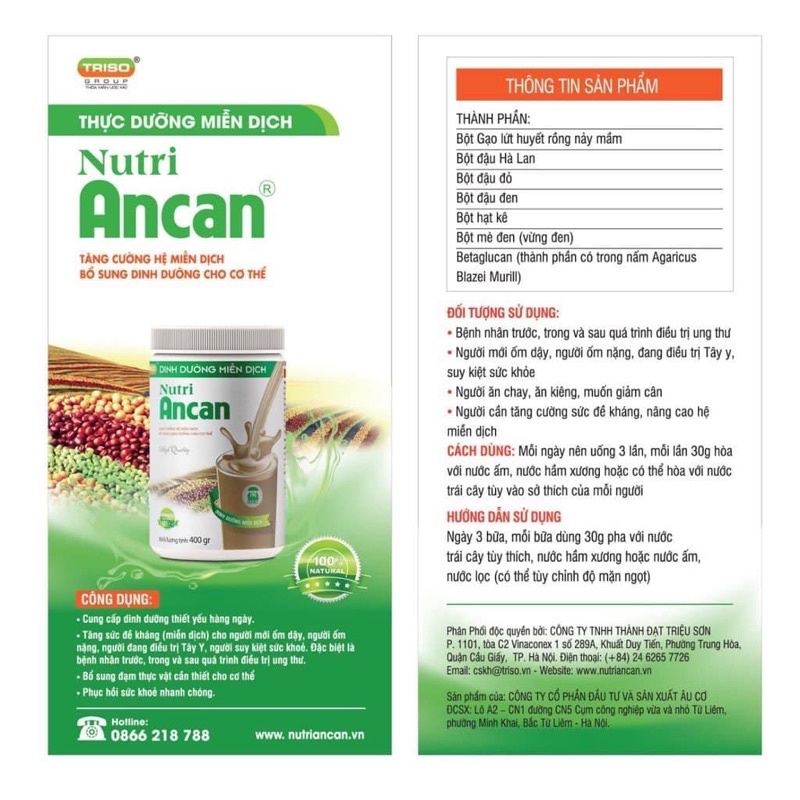 Dinh dưỡng Miễn Dịch Nutri Ancan