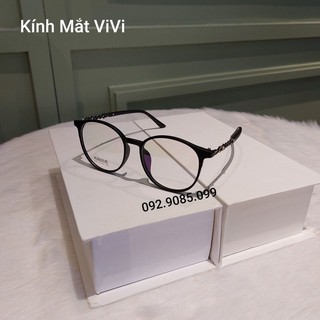 Gọng kính cận nam nữ dáng tròn V529 - Kính thời trang 0 độ hàn quốc + nhận cắt tròng cận viễn loạn
